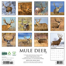 Load image into Gallery viewer, Willow Creek Mule Deer 2026 12&quot; x 12&quot; Wall Calendar

