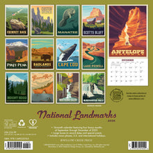 Load image into Gallery viewer, Willow Creek National Landmarks (ADG) 2026 12&quot; x 12&quot; Wall Calendar
