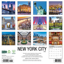 Load image into Gallery viewer, Willow Creek New York City 2026 12&quot; x 12&quot; Wall Calendar
