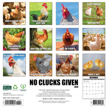 Load image into Gallery viewer, Willow Creek No Clucks Given 2026 12&quot; x 12&quot; Wall Calendar

