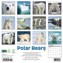 Load image into Gallery viewer, Willow Creek Polar Bears 2026 12&quot; x 12&quot; Wall Calendar
