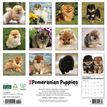 Load image into Gallery viewer, Willow Creek Pomeranian Puppies 2026 12&quot; x 12&quot; Wall Calendar
