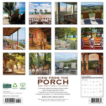 Load image into Gallery viewer, Willow Creek Porch View 2026 12&quot; x 12&quot; Wall Calendar
