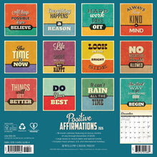 Load image into Gallery viewer, Willow Creek Positive Affirmations 2026 12&quot; x 12&quot; Wall Calendar
