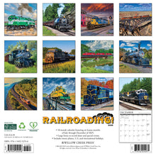 Load image into Gallery viewer, Willow Creek Railroading 2026 12&quot; x 12&quot; Wall Calendar
