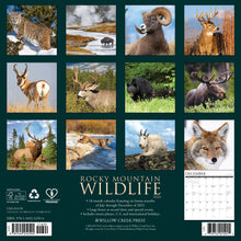 Load image into Gallery viewer, Willow Creek Rocky Mountain Wildlife 2026 12&quot; x 12&quot; Wall Calendar
