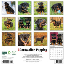 Load image into Gallery viewer, Willow Creek Rottweiler Puppies 2026 12&quot; x 12&quot; Wall Calendar
