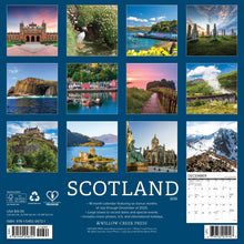 Load image into Gallery viewer, Willow Creek Scotland 2026 12&quot; x 12&quot; Wall Calendar
