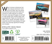 Load image into Gallery viewer, Willow Creek American Muscle Cars 2026 6.2&quot; x 5.4&quot; Box Calendar
