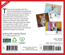 Load image into Gallery viewer, Willow Creek Corgis 2026 6.2&quot; x 5.4&quot; Box Calendar
