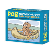 Load image into Gallery viewer, Willow Creek Dog Cartoon-a-Day by Jonny Hawkins 2026 6.2&quot; x 5.4&quot; Box Calendar
