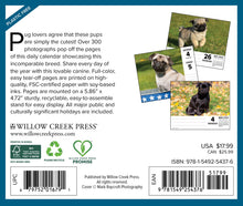 Load image into Gallery viewer, Willow Creek Just Pugs 2026 6.2&quot; x 5.4&quot; Box Calendar
