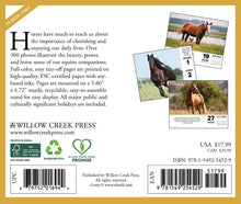 Load image into Gallery viewer, Willow Creek What Horses Teach Us 2026 6.2&quot; x 5.4&quot; Box Calendar
