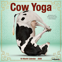 Load image into Gallery viewer, Willow Creek Cow Yoga 2026 7&quot; x 7&quot; Mini Wall Calendar

