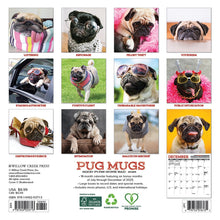 Load image into Gallery viewer, Willow Creek Pug Mugs 2026 7&quot; x 7&quot; Mini Wall Calendar
