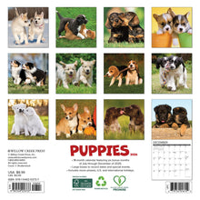 Load image into Gallery viewer, Willow Creek Puppies 2026 7&quot; x 7&quot; Mini Wall Calendar
