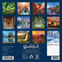 Load image into Gallery viewer, Willow Creek Wanderlust 2026 7&quot; x 7&quot; Mini Wall Calendar

