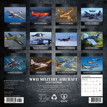 Load image into Gallery viewer, Willow Creek WWII Military Aircraft 2026 7&quot; x 7&quot; Mini Wall Calendar
