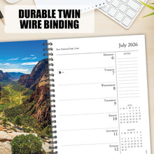 Load image into Gallery viewer, Willow Creek National Parks 2026 6.5&quot; x 8.5&quot; Engagement Calendar
