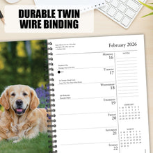 Load image into Gallery viewer, Willow Creek What Goldens Teach Us 2026 6.5&quot; x 8.5&quot; Engagement Calendar
