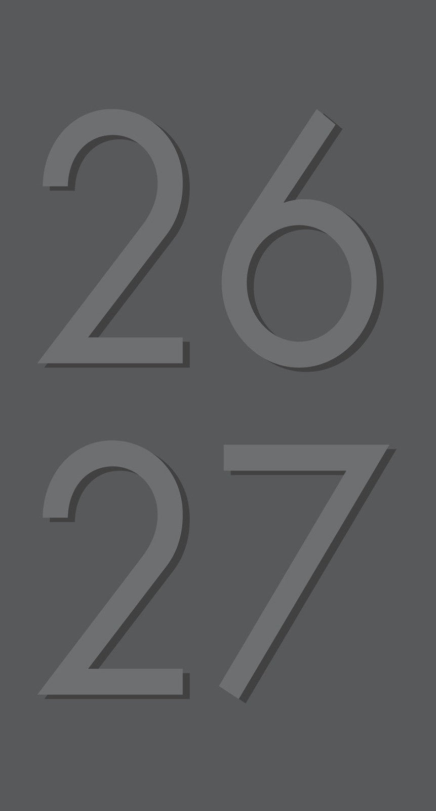 Willow Creek Charcoal 2026 2-Year Monthly Pocket Planner