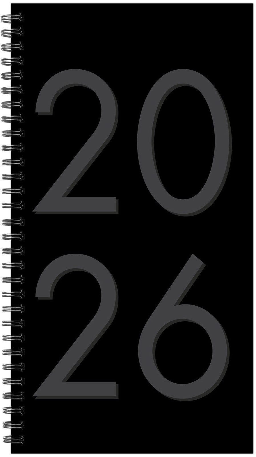 Willow Creek Black 2026 Softcover Weekly Spiral Planner