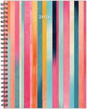 Load image into Gallery viewer, Willow Creek Happy Stripe 2026 Softcover Weekly Planner
