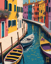 Load image into Gallery viewer, Willow Creek Colorful Canal 2026 7.5&quot; x 9.5&quot; Booklet Monthly Planner
