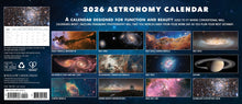 Load image into Gallery viewer, Willow Creek Astronomy 2026 Panoramic 15&quot; x 6.5&quot; Wall Calendar
