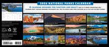 Load image into Gallery viewer, Willow Creek National Parks 2026 Panoramic 15&quot; x 6.5&quot; Wall Calendar

