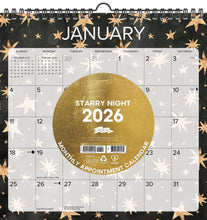 Load image into Gallery viewer, Willow Creek Starry Night 2026 12&quot; x 12&quot; Spiral Wall Calendar
