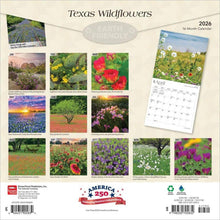Load image into Gallery viewer, Browntrout Texas Wildflowers 2026 12 x 12 Wall Calendar
