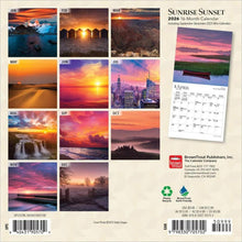 Load image into Gallery viewer, Browntrout Sunrise Sunset 2026 7 x 7 Mini Calendar
