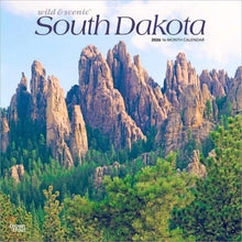 Load image into Gallery viewer, Browntrout South Dakota Wild &amp; Scenic 2026 12 x 12 Wall Calendar
