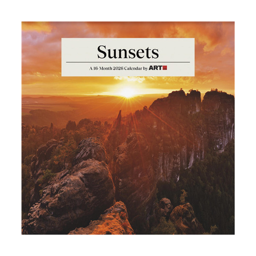 Trends International Sunsets 2026 7 x 7 Mini Calendar