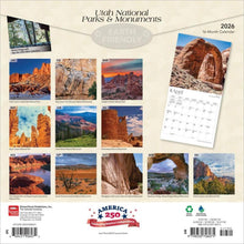Load image into Gallery viewer, Browntrout Utah National Parks &amp; Monuments 2026 12 x 12 Wall Calendar
