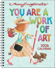 Load image into Gallery viewer, Andrews McMeel Mary Engelbreit&#39;s You Are a Work of Art 2026 Monthly/Weekly Pla
