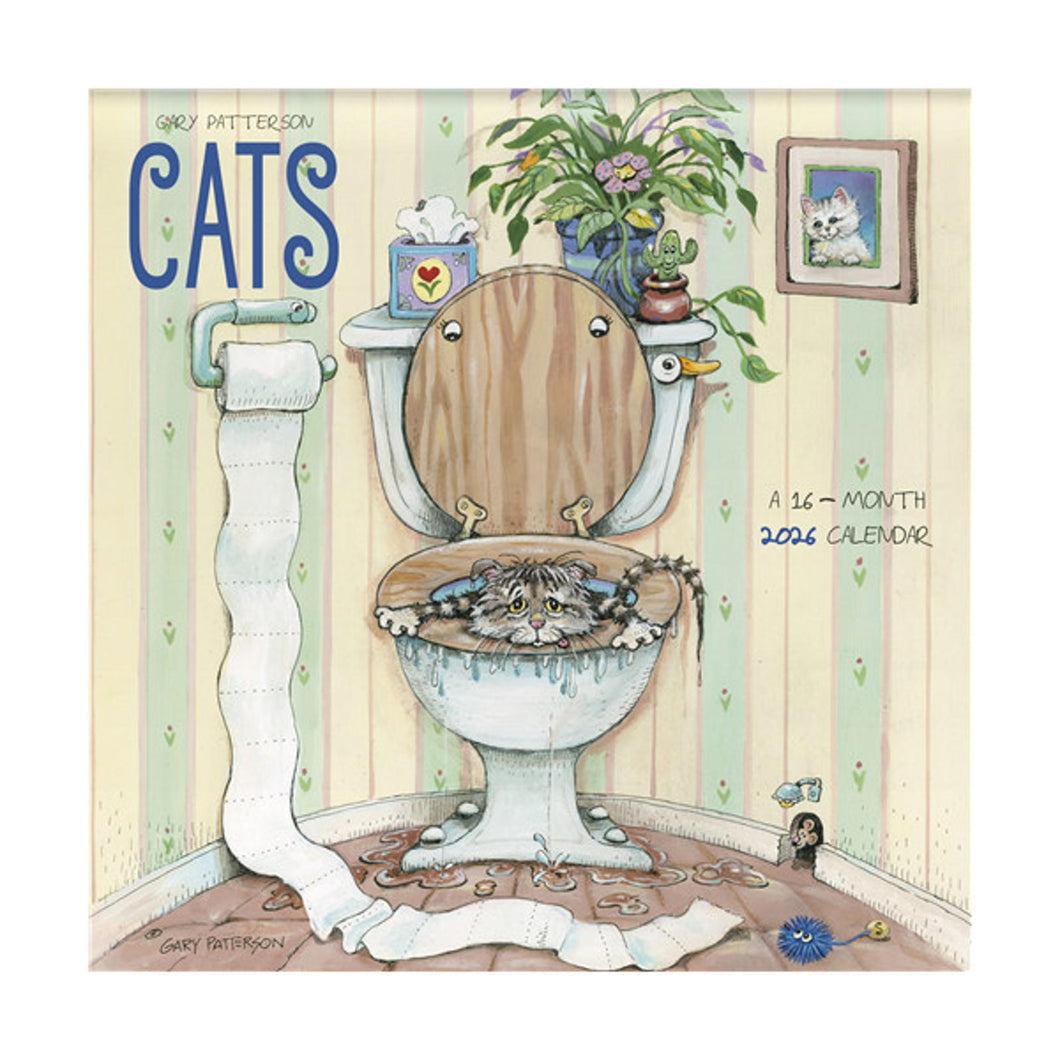 Trends International Gary Patterson - Cats 2026 12 x 12 Wall Calendar