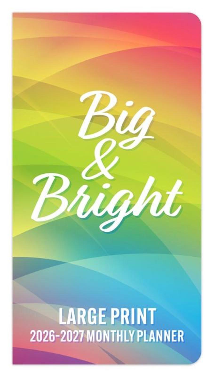 Browntrout Big & Bright Large Print 2026-2027 Two Year Monthly Pocket Planner