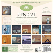 Load image into Gallery viewer, Amber Lotus Zen Cat 12x12 2026 Wall Calendar
