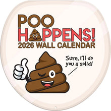 Load image into Gallery viewer, Turner Poo Happens 12x12 Photo 2026 Wall Calendar
