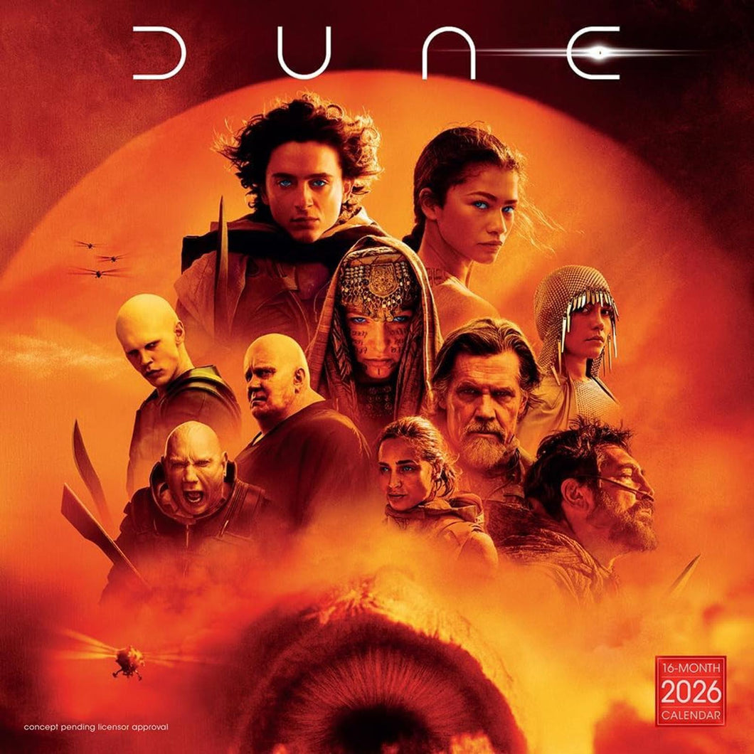 Sellers Publishing DUNE 2026 12 x 12 Wall Calendar