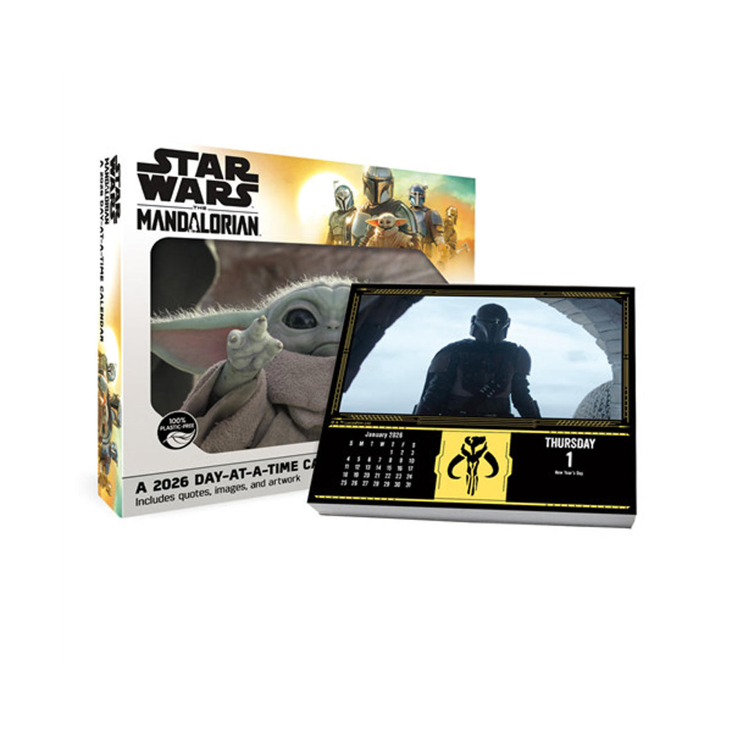 Trends International Star Wars Mandalorian 2026 Day-at-a-Time Box Calendar