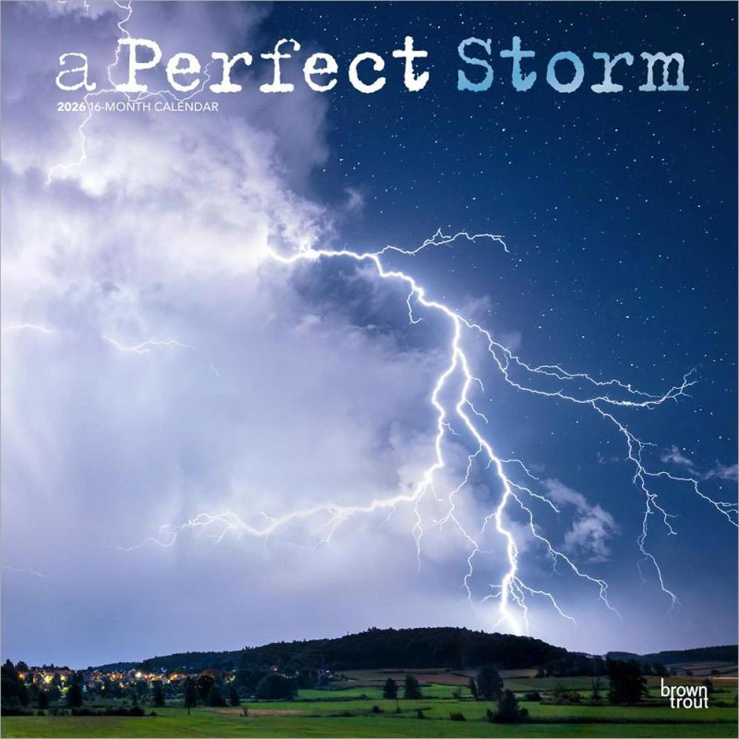 Browntrout A Perfect Storm 2026 12 x 12 Wall Calendar
