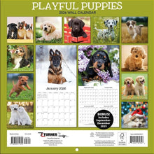 Load image into Gallery viewer, Turner Playful Puppies 2026 Mini Wall Calendar
