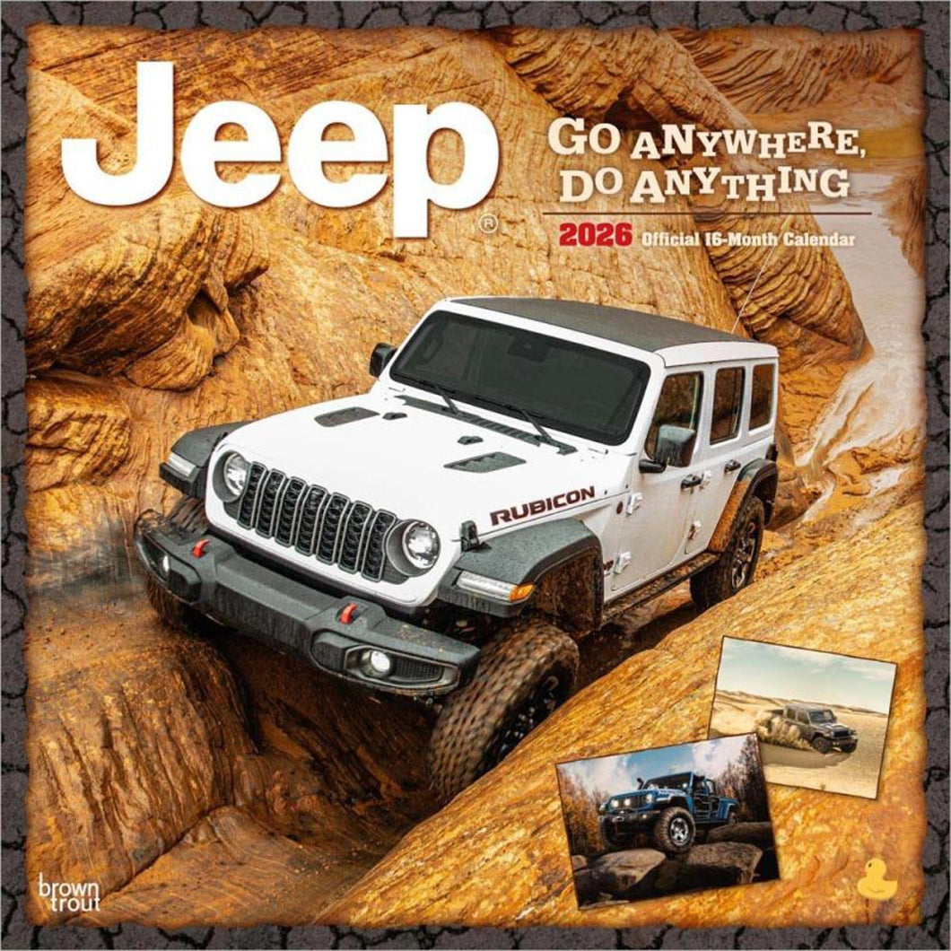 Browntrout Jeep OFFICIAL 2026 12 x 12 Wall Calendar