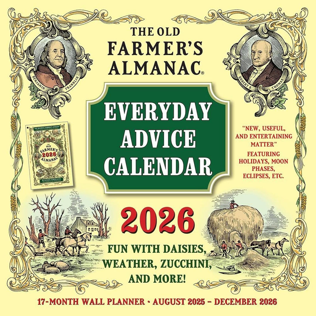 Sellers Publishing The Old Farmer’s Almanac Calendar of Everyday Advice 2026