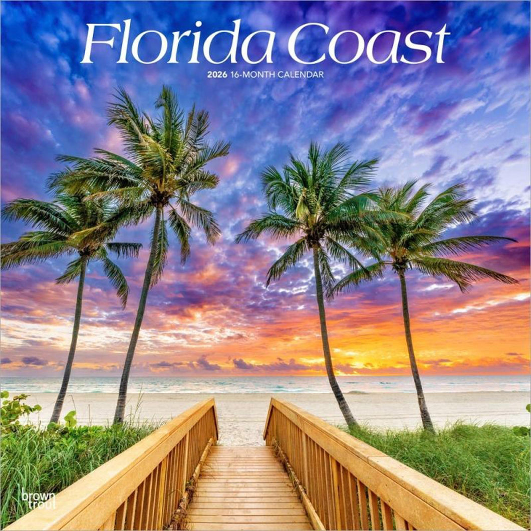 Browntrout Florida Coast 2026 12 x 12 Wall Calendar