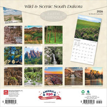 Load image into Gallery viewer, Browntrout South Dakota Wild &amp; Scenic 2026 12 x 12 Wall Calendar
