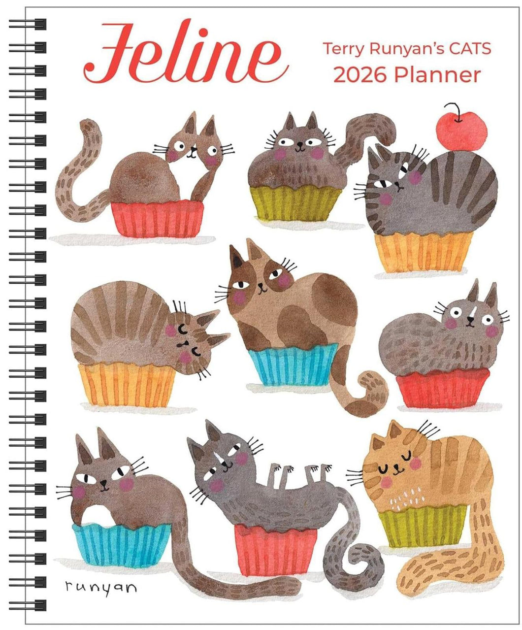 Andrews McMeel Feline 12-Month 2026 Monthly/Weekly Planner Calendar